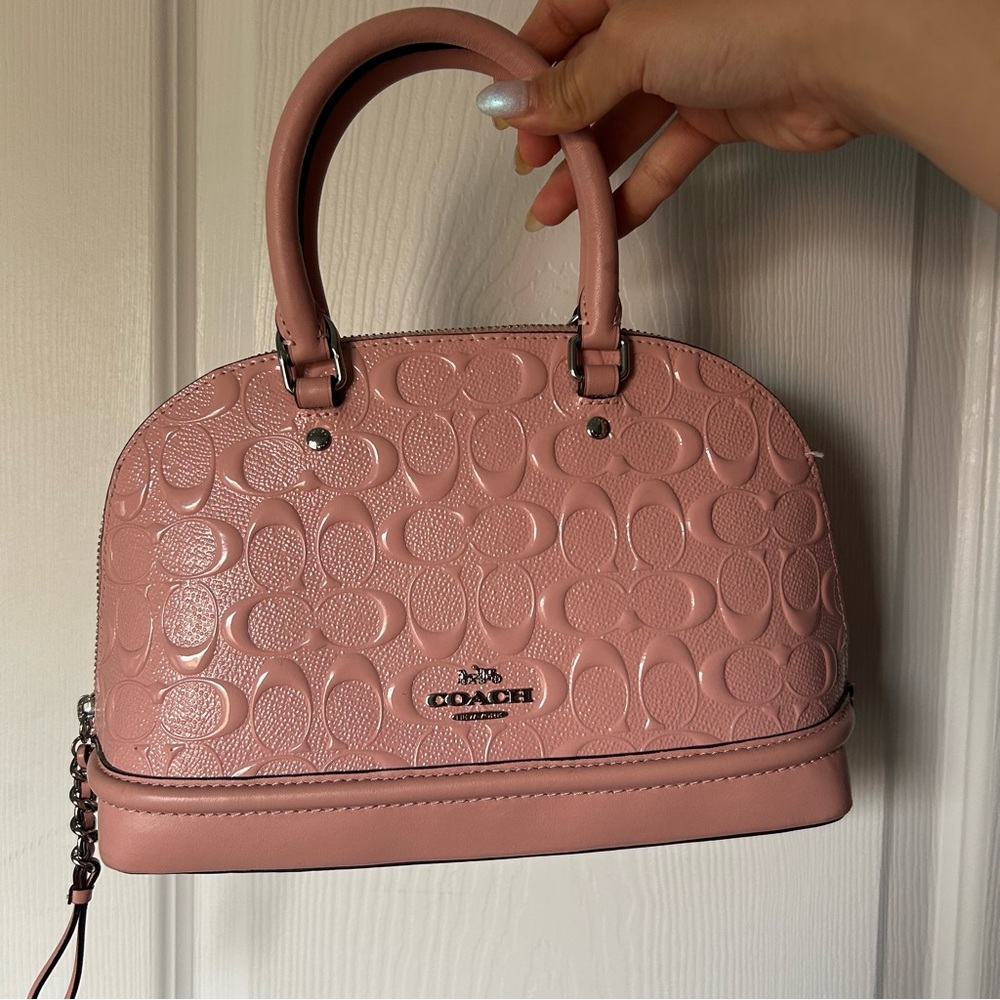 Coach Sierra Pink Embossed Bag - Picture 4 of 8
